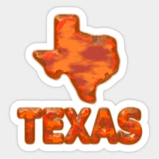 Texas Metal Sticker